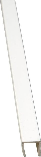 Abdeck-Profil aus Kunststoff für Sichtschutz und Balkonverkleidung in Weiß, Breite: 150 cm - Bild 1