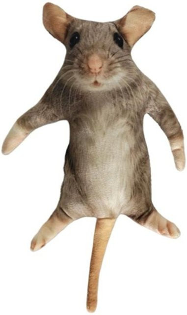 Linyi toy Maus-Puppe Plüsch, Tierfigur, 24cm, Braun - Bild 1