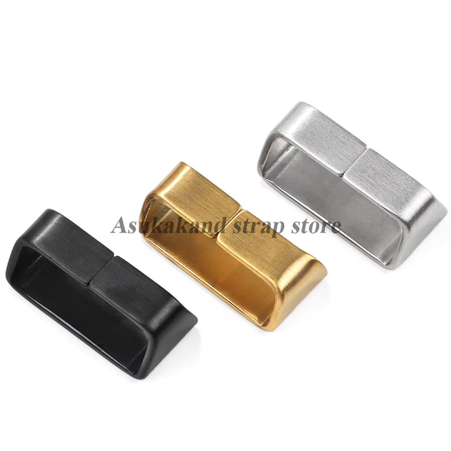 Metallringschnalle, Edelstahl, Silber, Uhrenzubehör - Bild 2