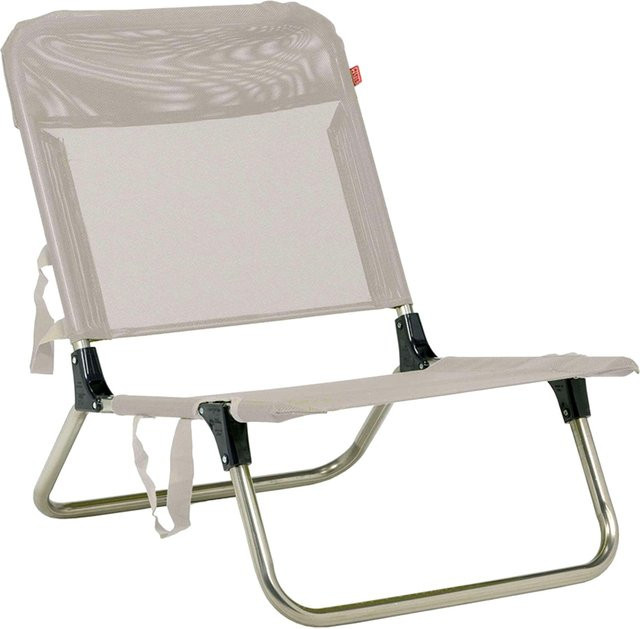 Strandstuhl QUICK von Jan Kurtz mit Aluminiumgestell und Kunststoffgewebe in Taupe - Bild 1