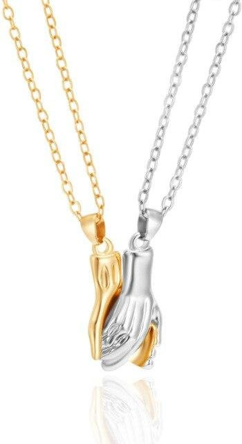 YIRAN Jewelry Halskette, Herz Magnet, Unisex, weiß - Bild 1