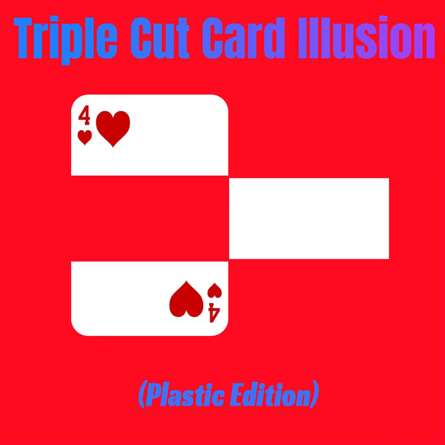 lolibear Triple Cut Card Illusion, Zaubertricks, Kunststoff - Bild 2