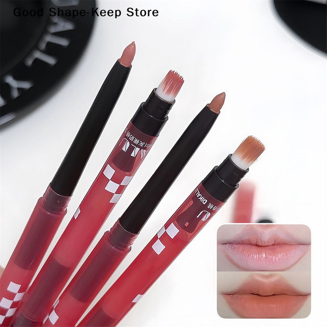 DIKALU Lippenkonturenstift mit Lippenpinsel, Nude Grau Rosa - Bild 1