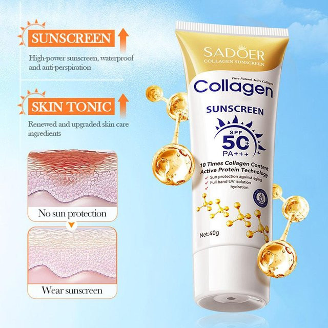 SADOER Kollagen Sonnencreme LSF 50+, Unisex - Bild 1