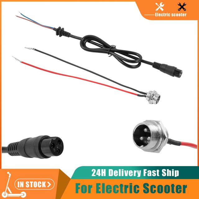 3-poliger Batterieladezug mit Inline-Stecker und Buchse für Elektroroller, runder Ladeanschluss mit drei Löchern - Bild 1