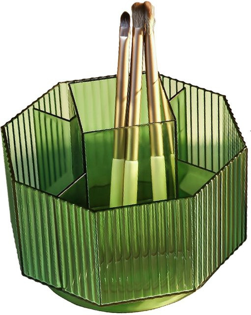 CosyHome Make-up Pinsel Organizer, 360 Grad drehbar, grün - Bild 1