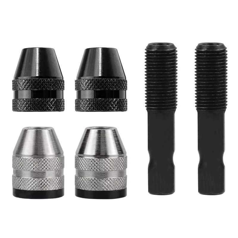 CMCP Mini Schnellspannbohrfutter mit 6,35 mm Sechskantschaft als Bohrer Adapter und Konverter für Schraubendreher und Bohrer - Bild 7