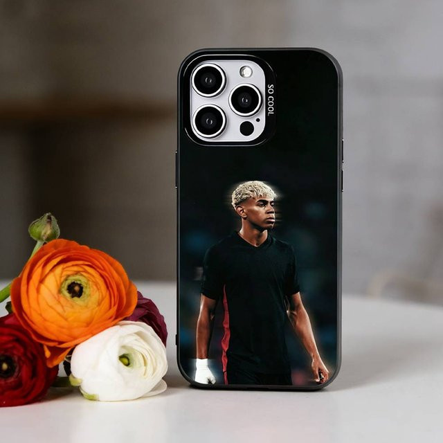 L-Lamine Y-Yamal Handyhülle für Apple iPhone 17, 16, 15, 14, 13, 12, 11 Pro Max XS in Bunt Silber - Bild 1