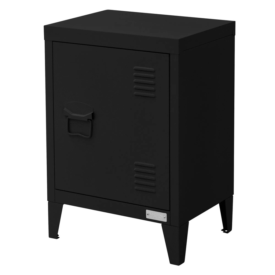ML-Design Aktenschrank aus Stahl in Schwarz, freistehender Büroschrank im Industrial-Design, B/T/H: 40 x 30 x 57,5 cm - Bild 2