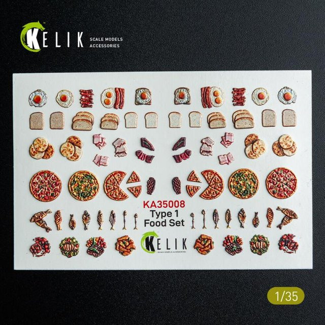 Kelik Food Set Type 1, 3D-Decals für Dioramas - Bild 1