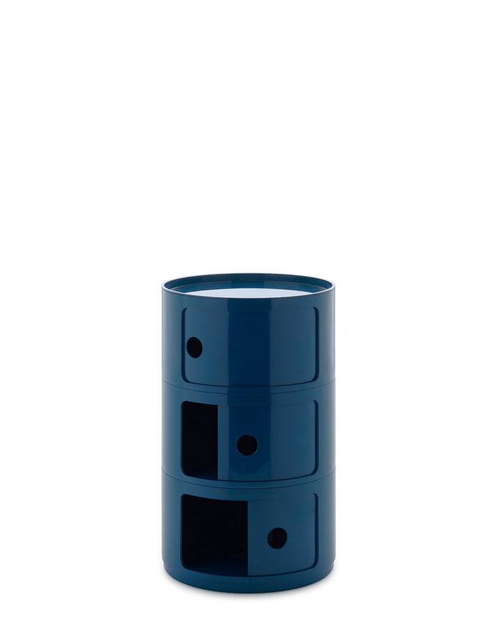 Kartell New Componibili Big 3 Elemente Regal aus Kunststoff in Blau glänzend - Bild 2