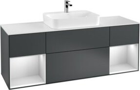 V&B Waschtischunterschrank Finion in Grau lackiert, B/T/H: 160 x 50,1 x 0 cm - Bild 1