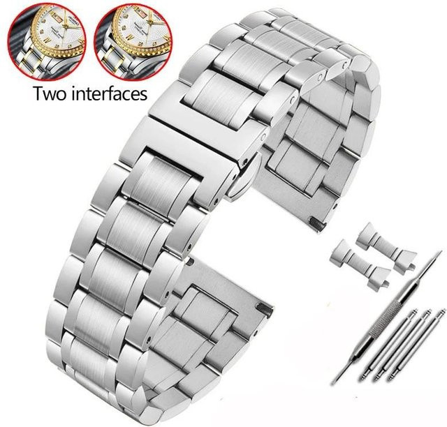 Aotelayer Uhrenarmband Edelstahl, Silber, Unisex - Bild 1