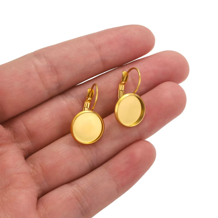 baizzx Ohrringe Edelstahl, Gold, 6–20 mm, Unisex - Bild 2
