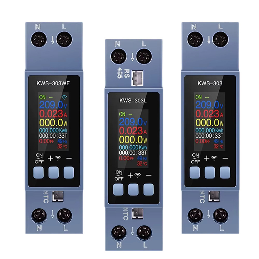 Gaqqee KWS-303 Stromzähler mit 0,96 Zoll TFT-Farbdisplay und mobiler App-Steuerung für das Energiemonitoring in Heim und Fabrik - Bild 5