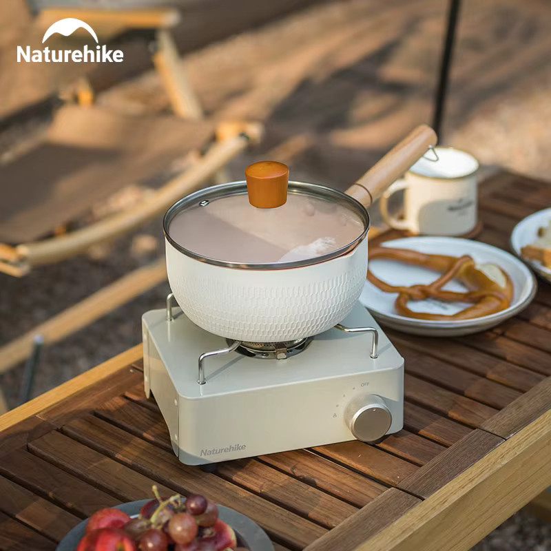 Naturehike Camping-Gaskocher 2000W Tragbarer Kassettenkocher in Sand, B/T/H: 20,7 x 12,0 x 12,0 cm - Bild 4