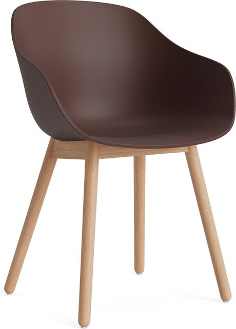 HAY About A Chair AAC 212 mit Armlehnen in Purple und Holzgestell im organischen Design - Bild 1