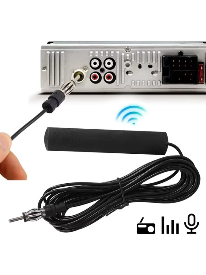 Universal Auto Elektronischer Radio Verstärker 12V AM/FM Antennen Booster in Schwarz - Bild 7