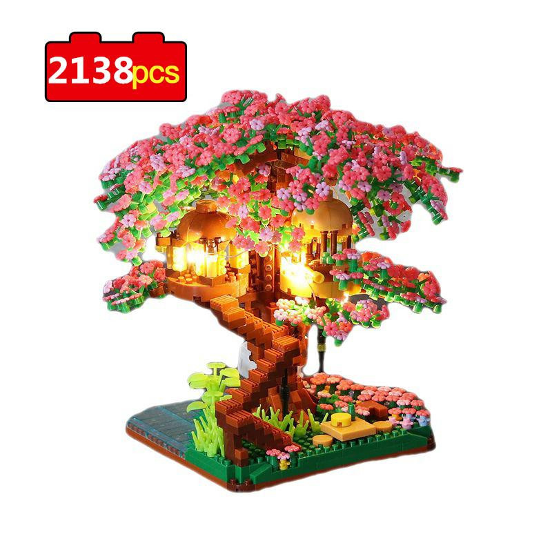 Bai Fen Bai Topfpflanzen Sukkulenten Kirschblüte Bausteine Spielzeug - Bild 3