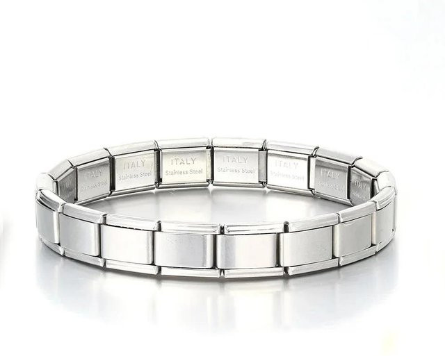 Fashion Maker 2 Charm-Gliederarmband Edelstahl, goldfarben, silberfarben, Perle, Unisex - Bild 1