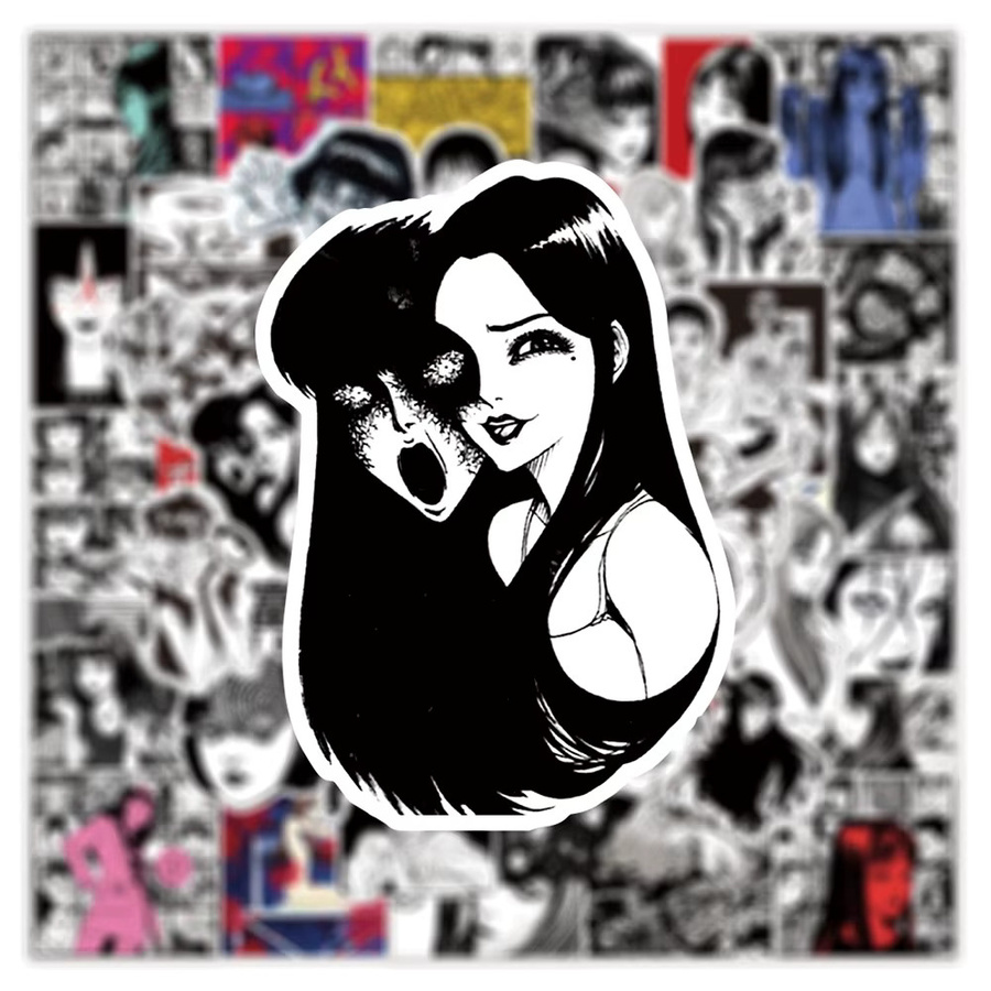 Bandai Junji Ito Tomie Horror Anime Mädchen Aufkleber, Sticker - Bild 3