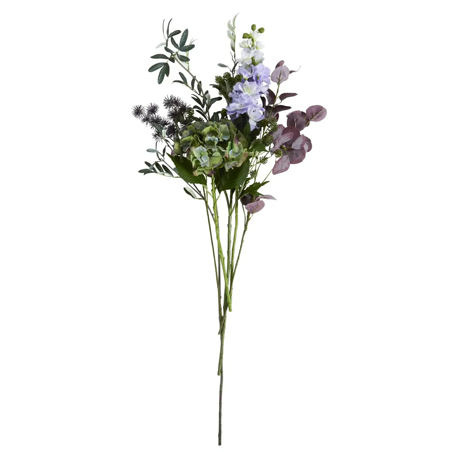 House Doctor Kunstblumenstrauß Calm in Lila und Grün, Höhe: 38 cm - Bild 1