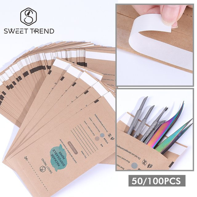 Sweet Trend Einweg-Selbstversiegelungsbeutel für Nagelsterilisation, Unisex - Bild 1