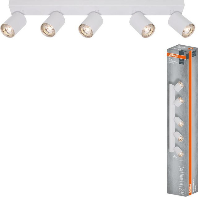 Osram ELEMENTAL White 5-Punkt LED Spot Leuchte, Weiß, B: 60,5 cm, T: 13,8 cm, H: 6 cm, 5xGU10, verstellbar - Bild 1
