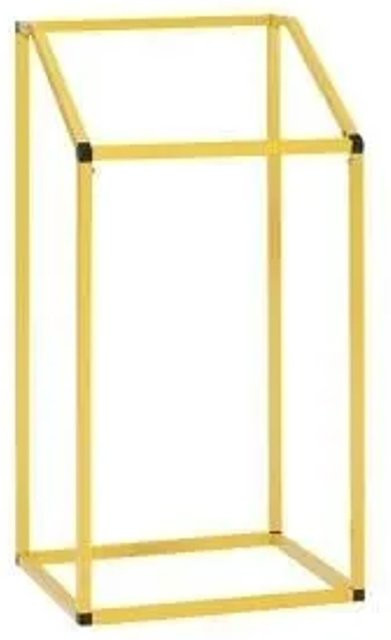 PROREGAL Müllsackhalter aus Stahl für 240 Liter, Gelb, H x B x T: 119 x 63 x 54 cm - Bild 1