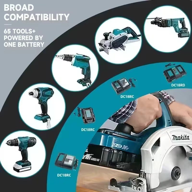 Makita BL1820B Lithium-Ionen-Akku für 18-V-Elektrowerkzeuge in Schwarz - Bild 5