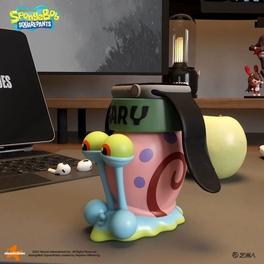 Potdemiel SpongeBob Schwammkopf Gary der Schnecke Universal-Ladeständer für Uhren, kreative Cartoon-Dekoration für deinen Schreibtisch, Mehrfarbig - Bild 2