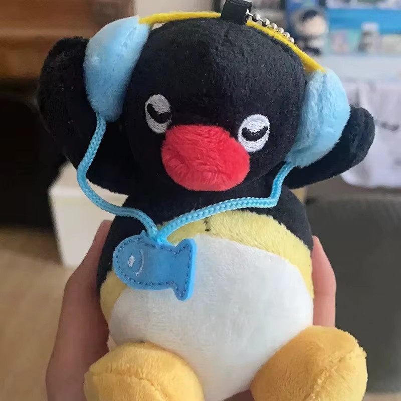 TAKARA TOMY Pinguin-Plüsch-Schlüsselanhänger, Stoffpuppe, Blau - Bild 4
