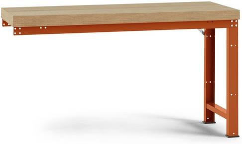 Manuflex WP4015.2001 Werkbank Anbaumodul in Orange, B/T/H: 180 x 70 x 85 cm - Bild 1