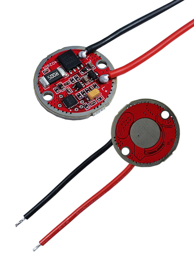 HotRed LED-Tauchtaschenlampe Treiberplatine mit Konstantstrom für XHP70 und XHP90 Dioden, 3–4,2 V, 10 A, Durchmesser: 23 mm - Bild 5