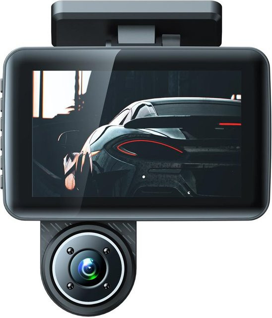 VehicleKit 3-Kamera Dash Cam mit 4 Zoll Display als Auto-Rückspiegel in Schwarz - Bild 1