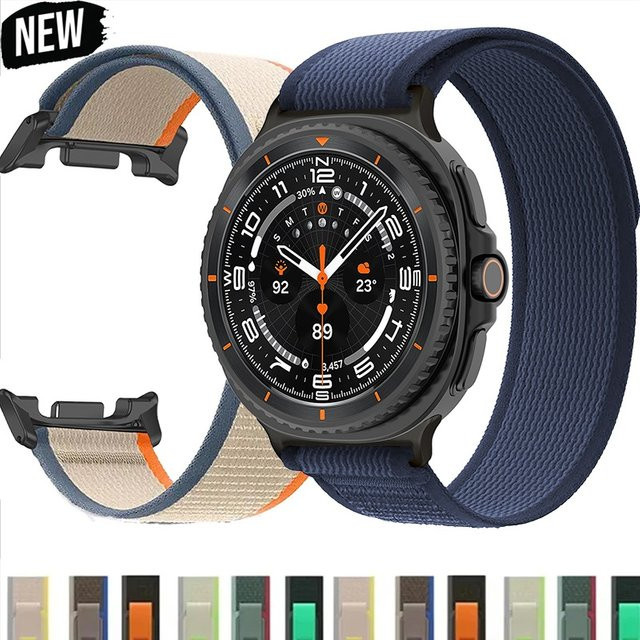 CAOWTAN Uhrenarmband Nylon, Multicolor, Unisex, Samsung Galaxy Watch 8 - Bild 1