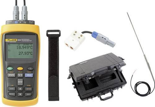 Fluke Calibration 1524-P3-256 Referenzthermometer in Gelb mit PRT-Fühler-Typ, Präzisionsthermistor und Thermoelement für den Bereich -200 bis +2315°C - Bild 1