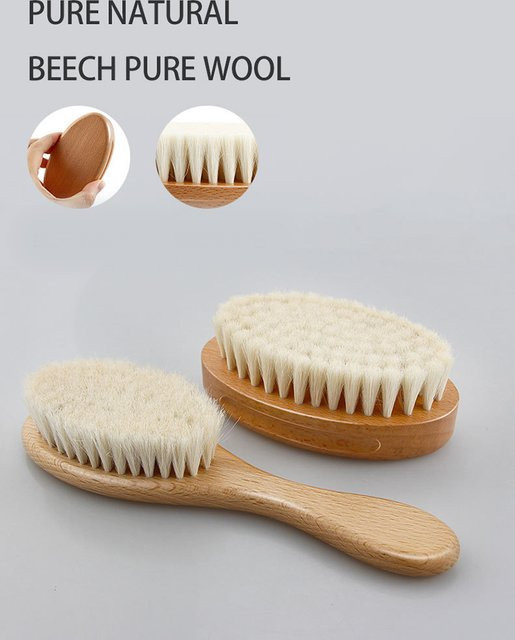 Holzbürste zur Haarreinigung und zum Haarstyling für Echthaarperücken - Bild 1