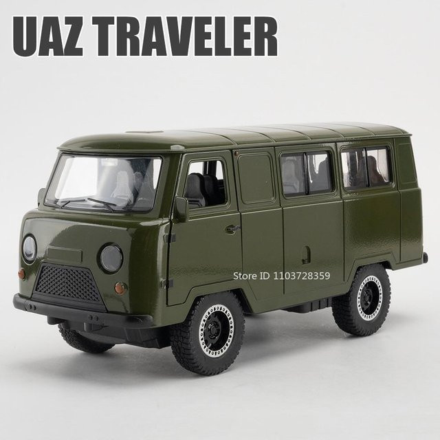 Linyi toy car Russland Uaz Hunter Spielzeugmodell, 1:18, mit Licht und Geräusch, ab 14 Jahren - Bild 1