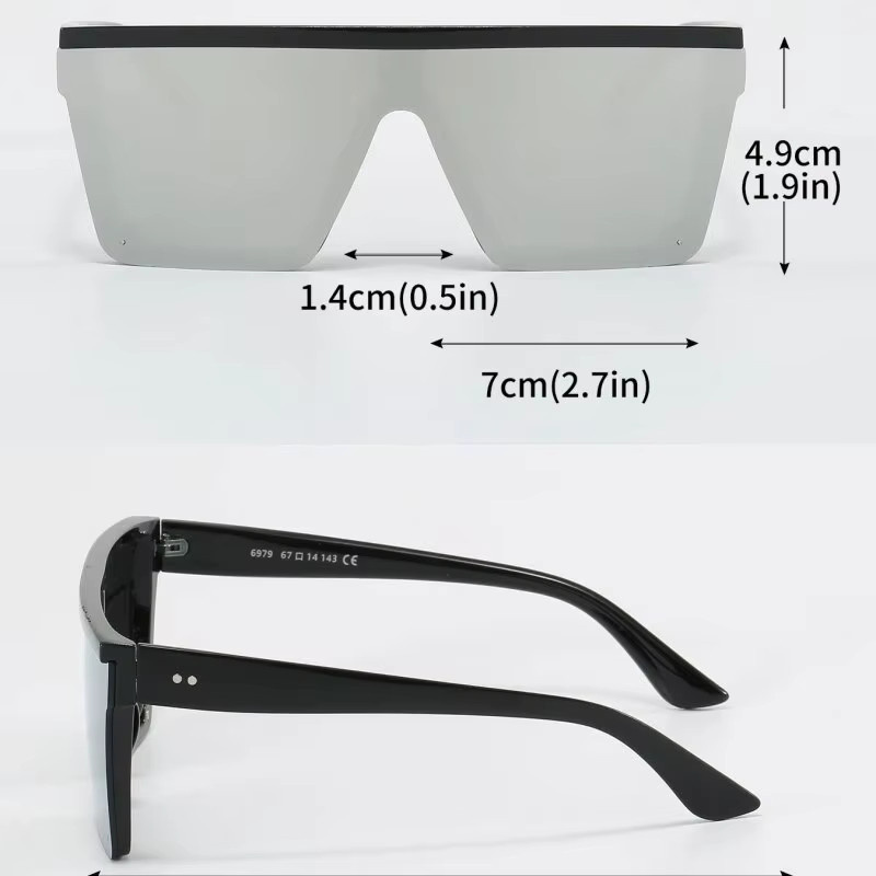 Sonnenbrille, Retro, Unisex, Kunststoff - Bild 2