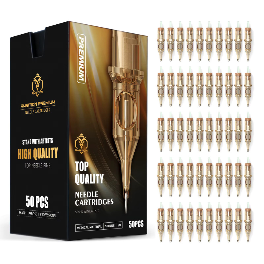 Ambition Tattoo Nadeln Mixed, 50 Stück, Microblading Nano SMP & Semi-Permanent Ink Cartridge - Bild 6
