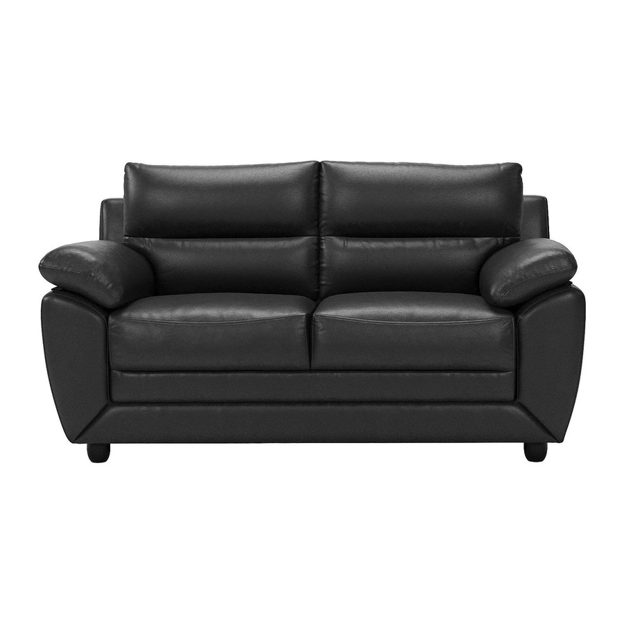 Vente-unique Sofa Manoa Schwarz ohne Schlafmöglichkeit Breite: 163 cm - Bild 2