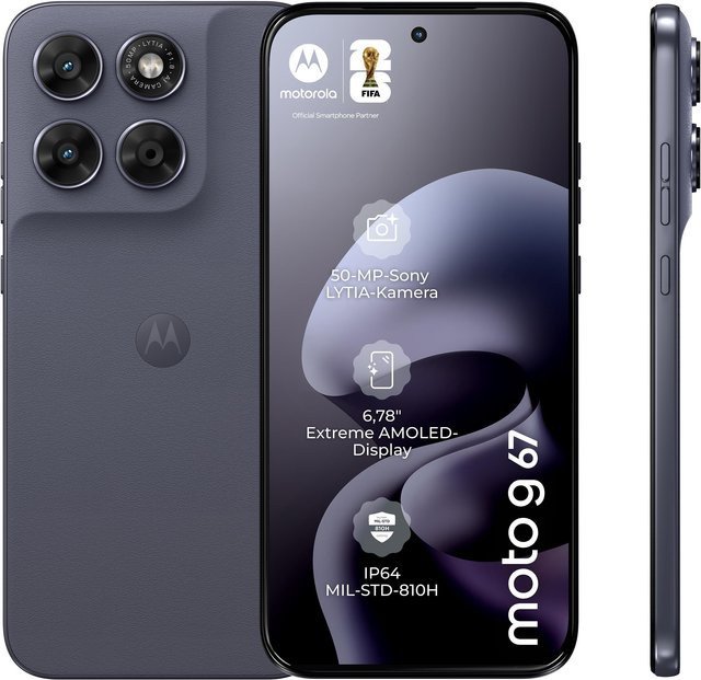 Motorola G67 5G Smartphone PANTONE Arctic Seal in White/Grey mit 4 GB RAM und 256 GB Speicher - Bild 1