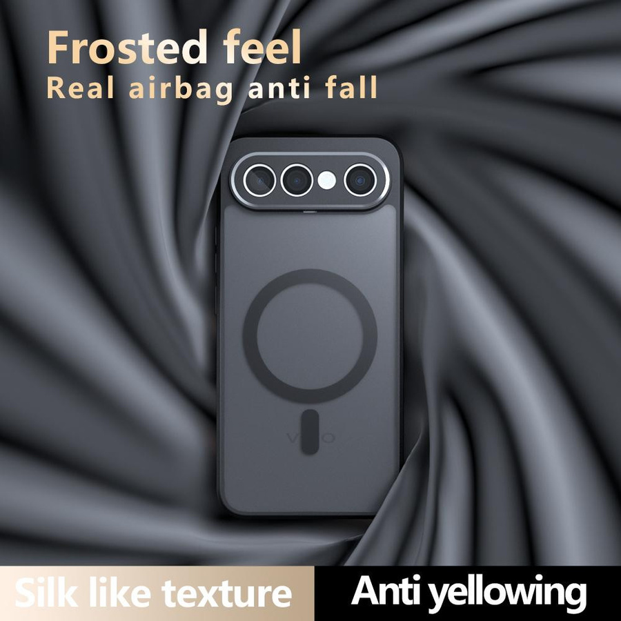 Stoßfeste Handyhülle für Vivo X300 FE 5G mit magnetischem kabellosem Ladecase in Schwarz oder Transparent - Bild 2