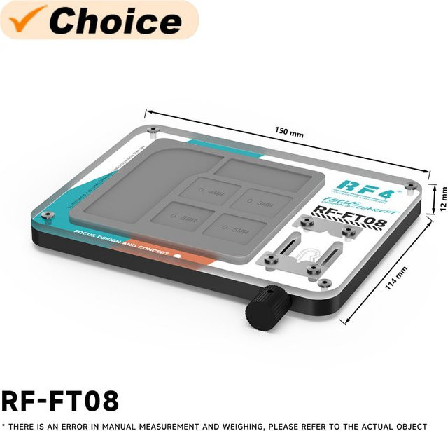 RF4 RF-FT08 Multifunktionale Reparatur-Arbeitsmatte für Mobiltelefone, CPU und IC-Präzisionskomponenten mit Halter und Lötwerkzeug - Bild 1