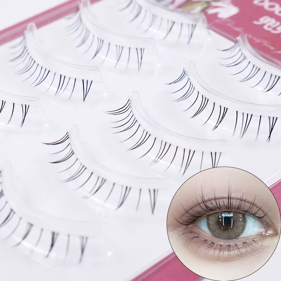 5 Paar untere falsche Wimpern, natürlich, DIY Wimpernverlängerung - Bild 2