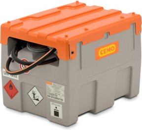 CEMO DT-Mobil Easy 200 l mobile Tankanlage in Grau mit 12 V Elektropumpe und ADR-Zulassung - Bild 1