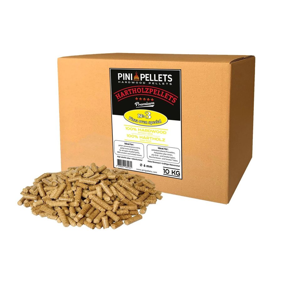 PINI Hartholz Pellets Spezial №3 für Pizzaöfen, Grill und Smoker, 10 kg - Bild 2