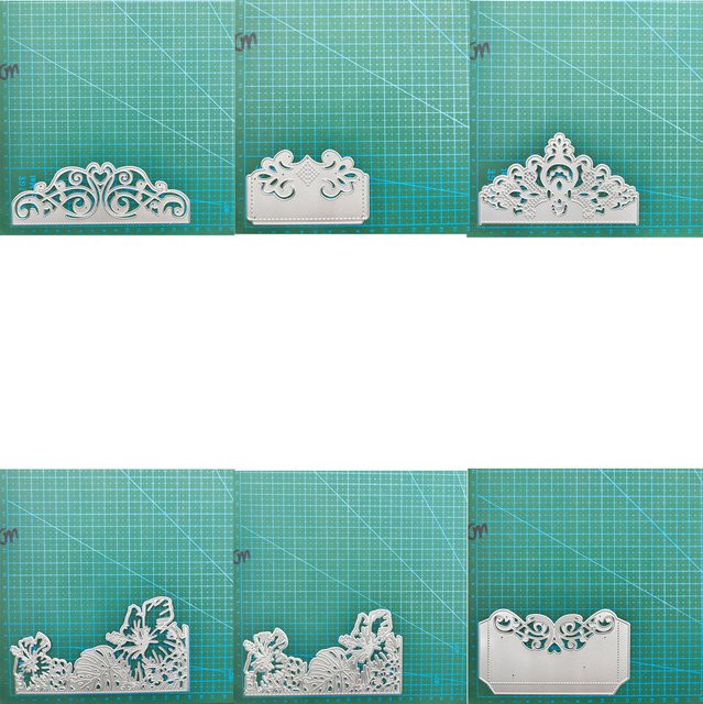 Silbernes Metalldie-Set für DIY Grußkarten und Sammelalben zur Papierprägung - Bild 1