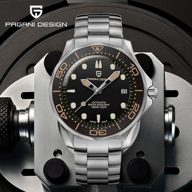 PAGANI DESIGN Armbanduhr, Automatik, Edelstahl, Saphirglas, Herren - Bild 1